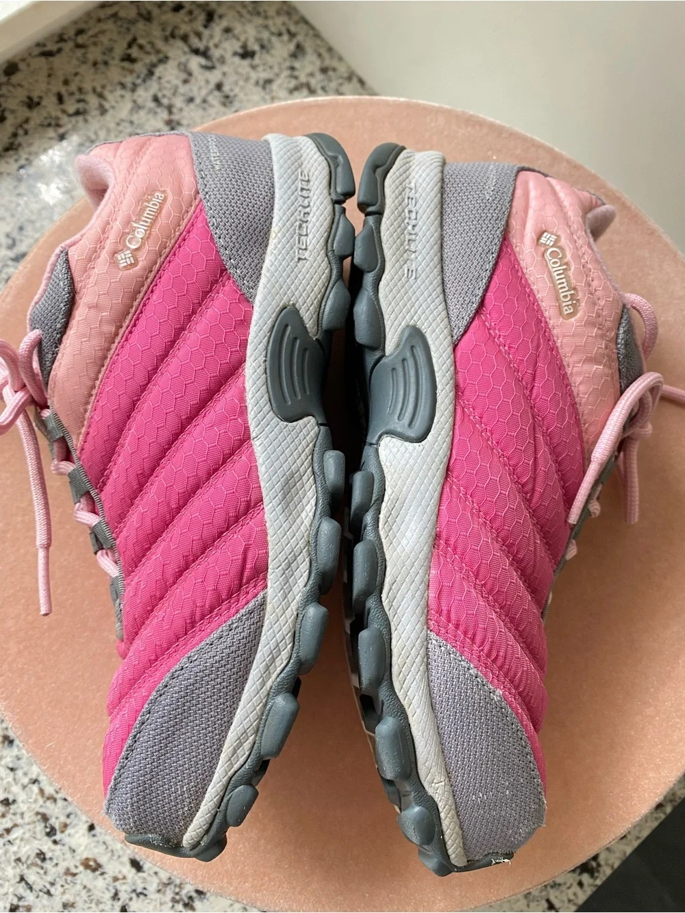 COLUMBIA‎ Girls Techlite Waterproof Trail Sneakers Pink 3